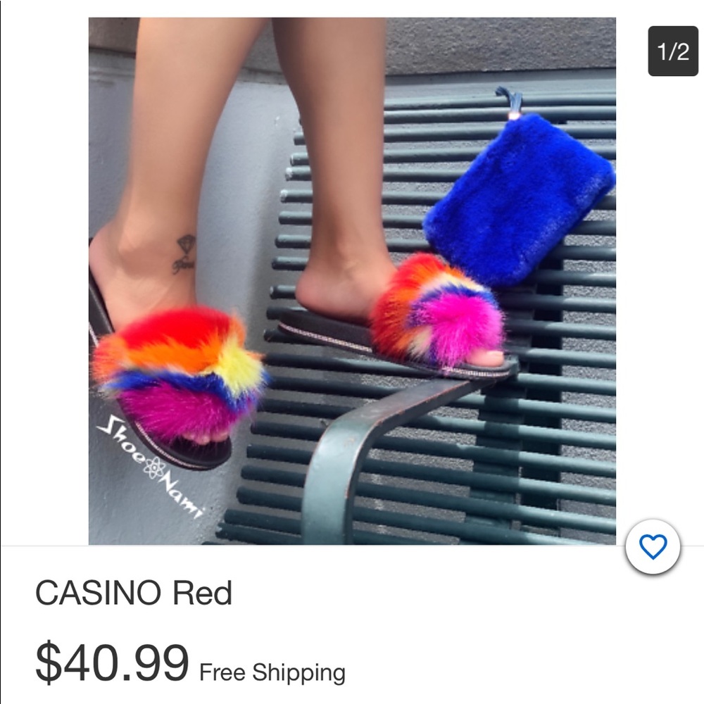Fluffy fur slides.